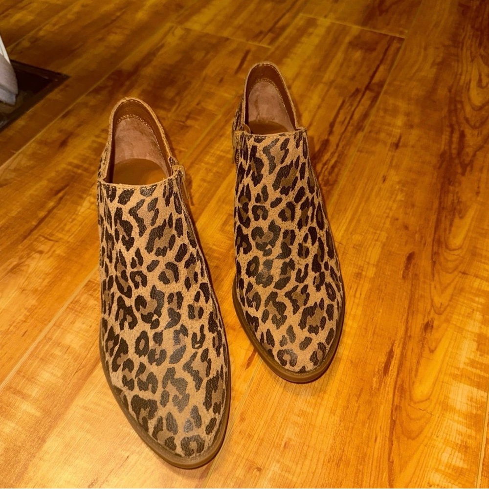 Lucky Brand Leopard Print Ankle Booties